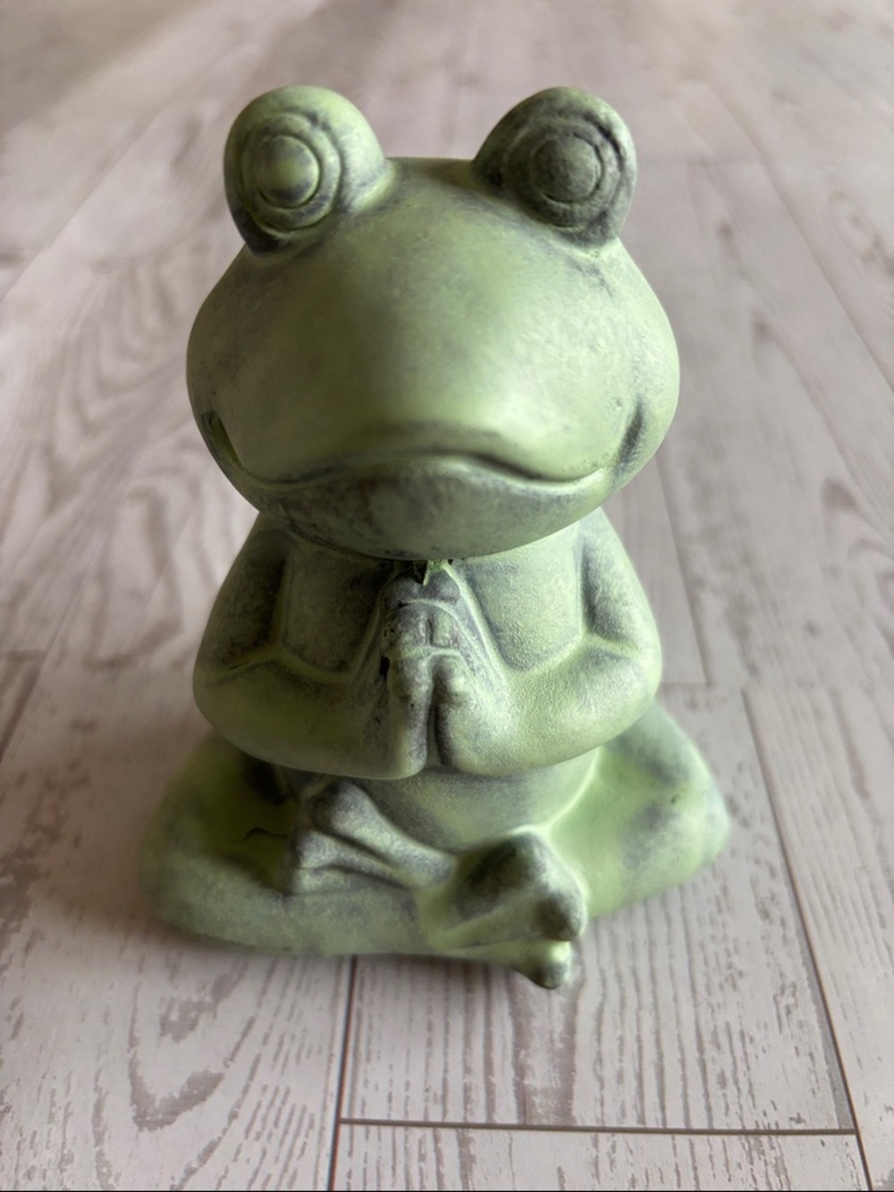 Yoga Frog Praying Garden Cement Indoor Outdoor‎ Statue Decoration Figurine New